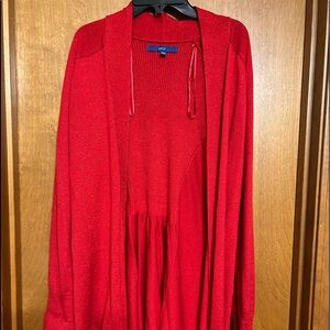 NWOT not worn. Sparkly red glittery open front cardigan xl get it b4 Valentines